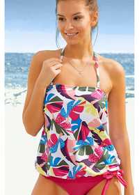 B.P.C top tankini kolorowy w liście ^38