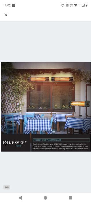 Promiennik podczerwieni, farelka, grzejnik, pilot