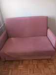 Sofa / amerykanka dla dzieci różowy welurek