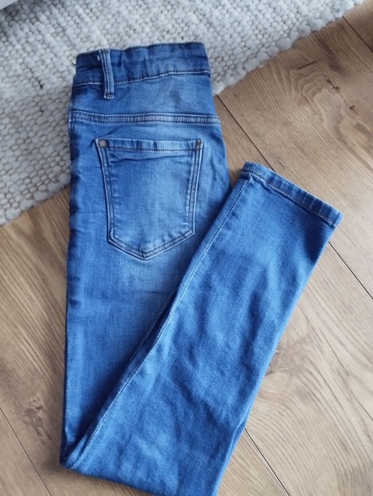 128cm 134cm spodnie jeansowe dziewczęce, jeansy Next skinny