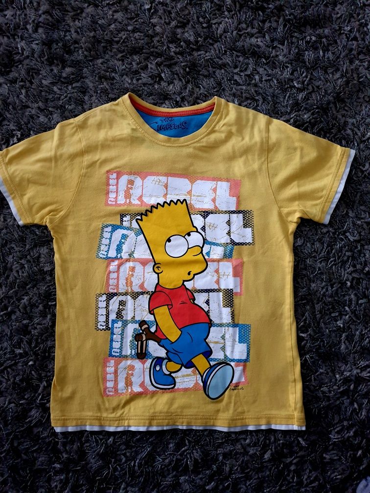 koszulka unisex  T-shirt THE SIMPSONS Bart Rebel