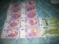 notas de 0 euro de varios paises-lote 1
