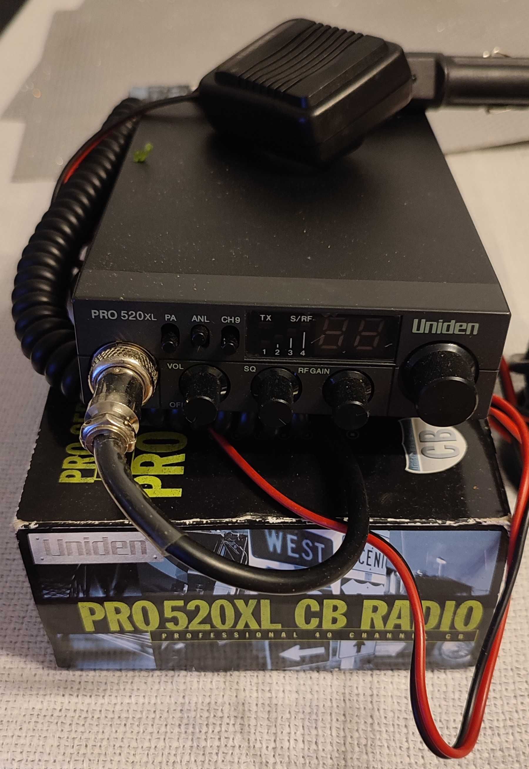 Uniden pro520xl cb radio z osprzętem