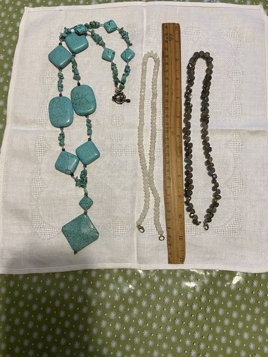 Бусы Лабрадор адуляр лунный камень місячний камінь