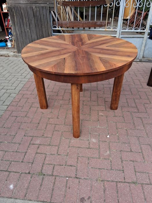 Okrągły stół Art Deco Blat 110cm. Oraz inne.  Transport