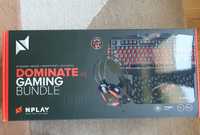 Bundle (teclado, rato, auscultadores, tapete) de gaming NPlay Dominate