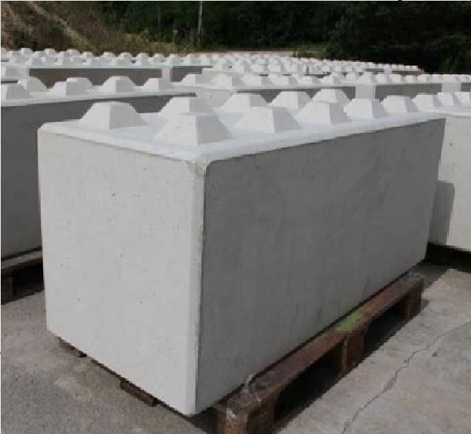 Blok betonowy / bloki betonowe / klocki / mury oporowe / boksy/zasieki