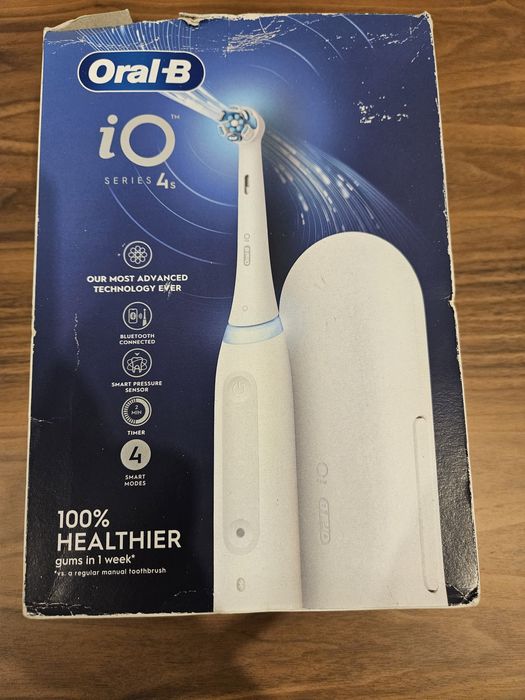 Escova Dentes Elétrica ORAL-B iO 4S Branca - Nova c/garantia