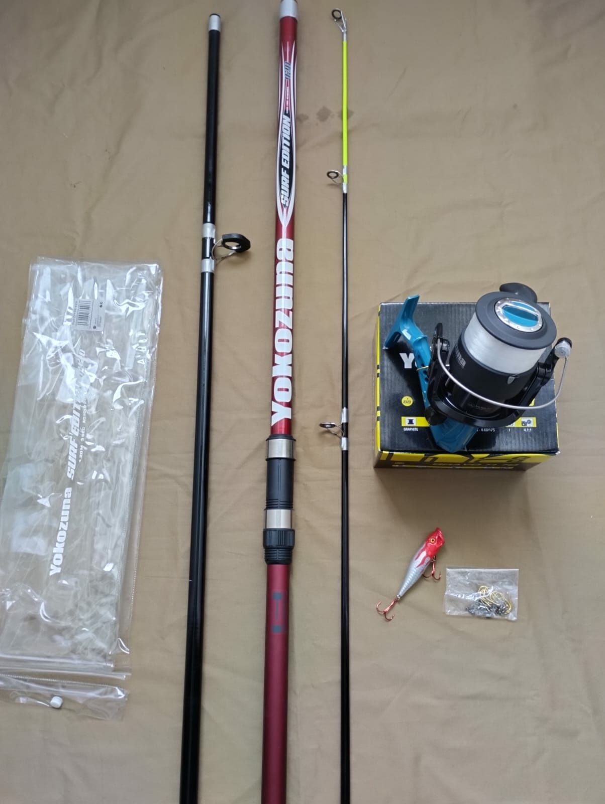 Cana surfcasting com carreto