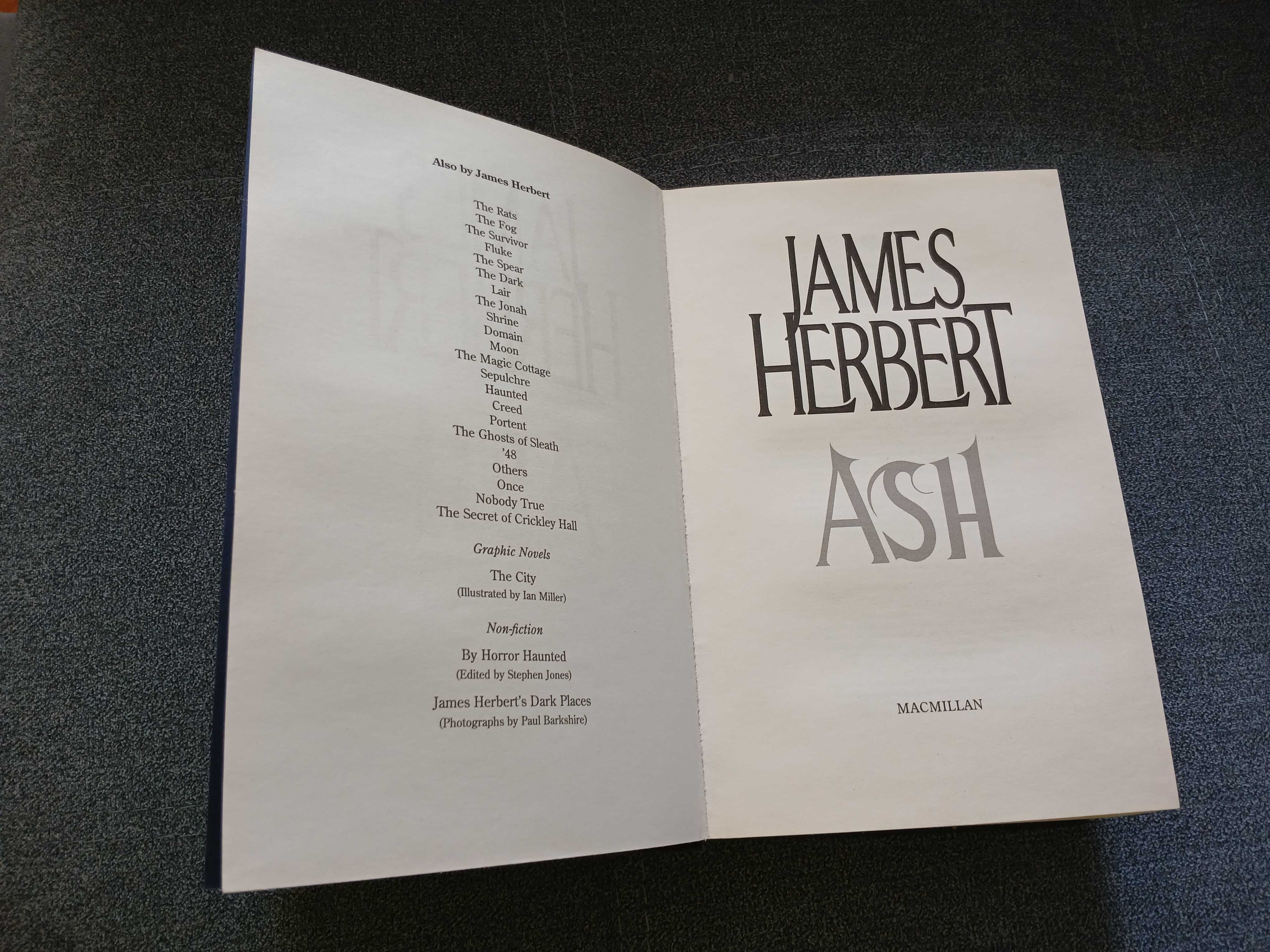 J. Herbert "Ash" / Дж. Герберт "Пепел" (книга на английском)