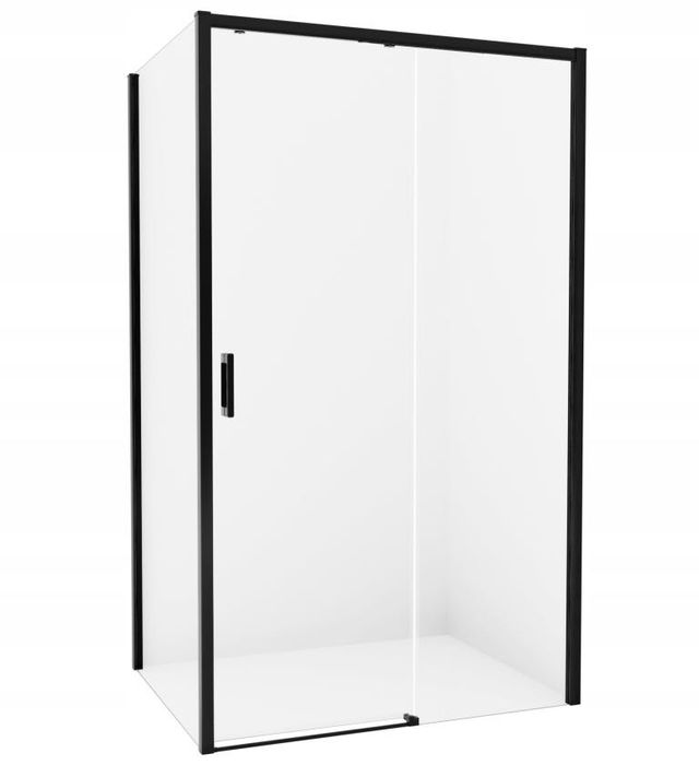 Kabina prysznicowa Prima Black New Trendy 1D prostokątna 100x70x200