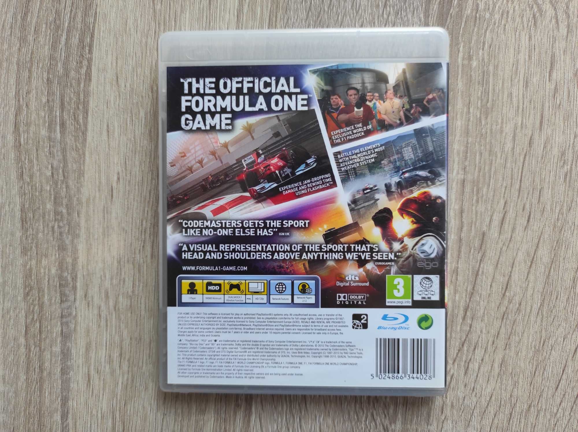 F1 2010 - PS3 - Stan Płyty BDB