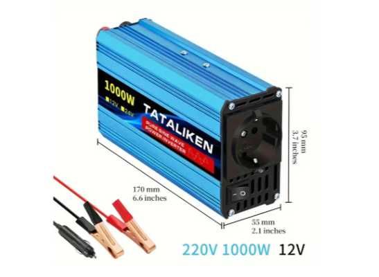 Преобразователь/Инвертор с 12 на 220 вольт ( ЧИСТЫЙ СИНУС ) 1000W