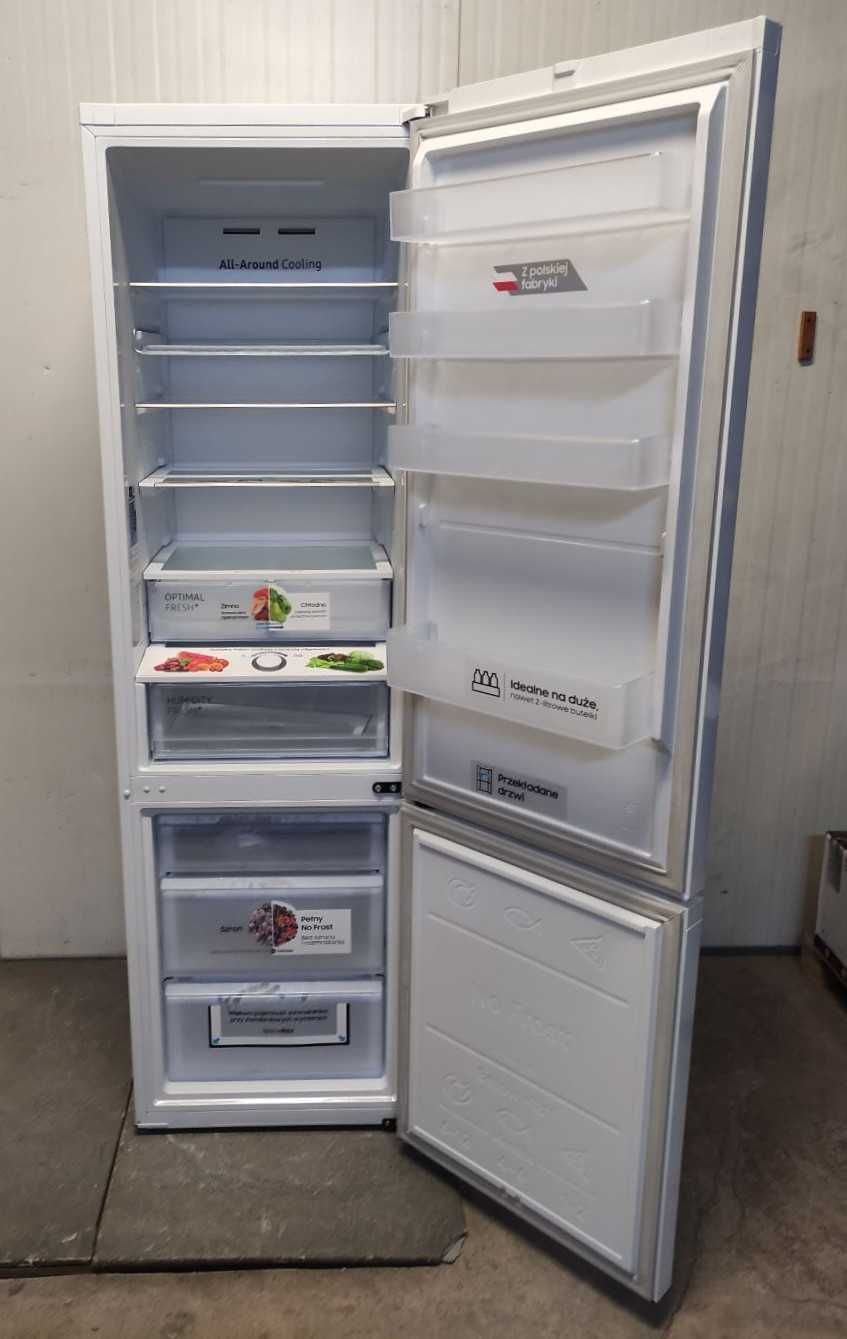 Lodówka Samsung RB38T606EWW No Frost Cicha 390L 203cm OUTLET 23FG52N