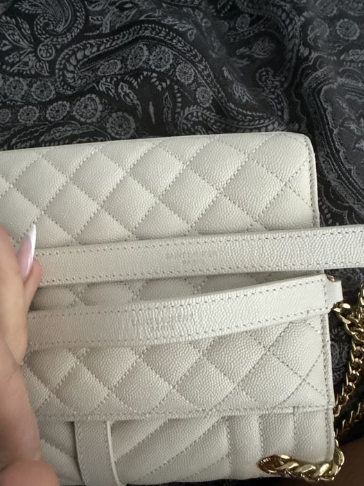 Torebka Ysl zlamana biel