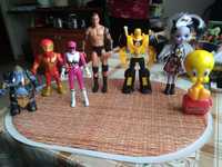Figurka Randy Orton WWE,spider Man,power Ranger pink,chap me