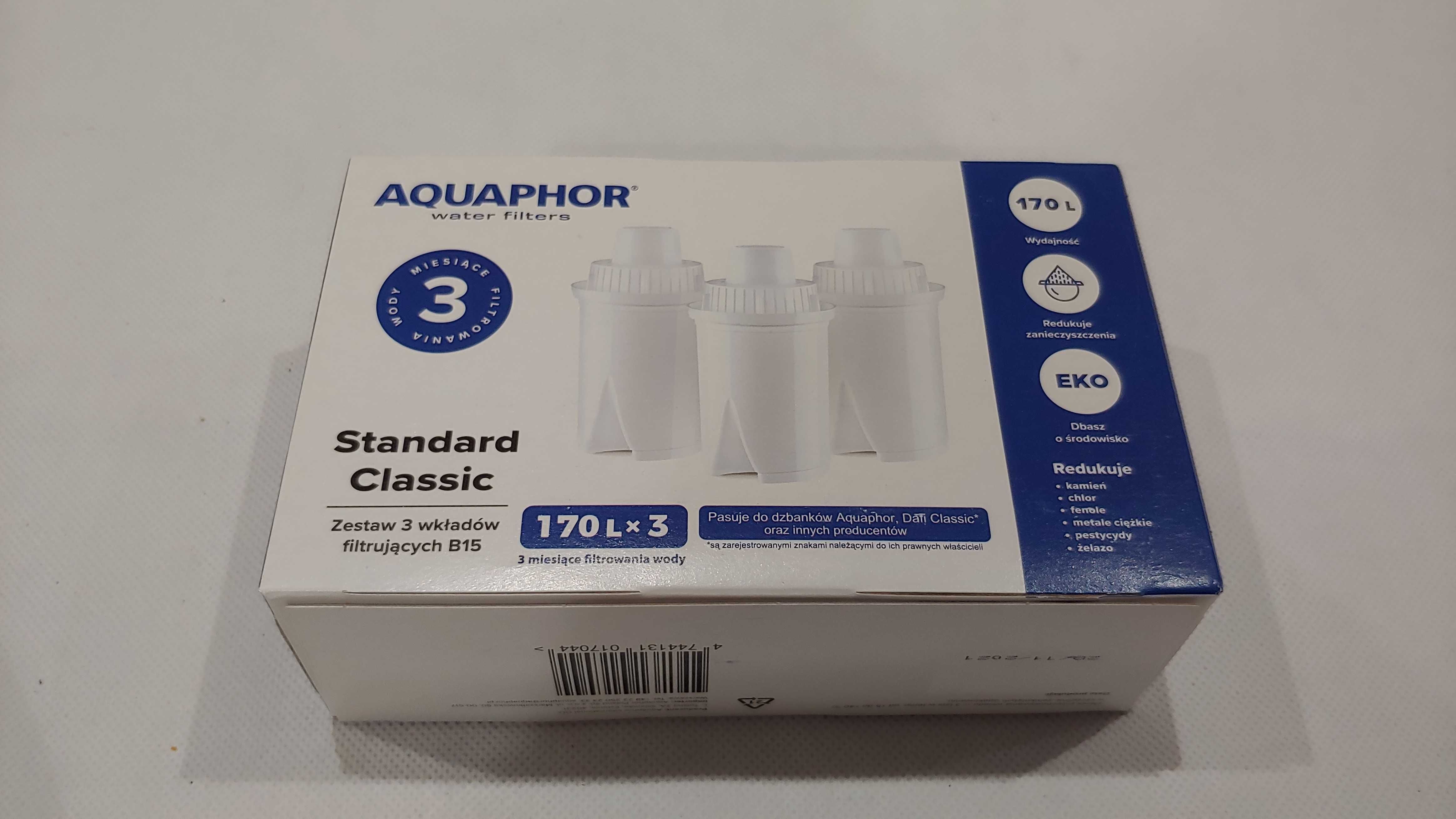 Aquaphor zestaw 3 wkładów filtrujących B15