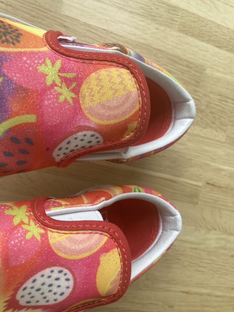 Vans slip-on brokatowe 32 / 19,5 cm stan idealny