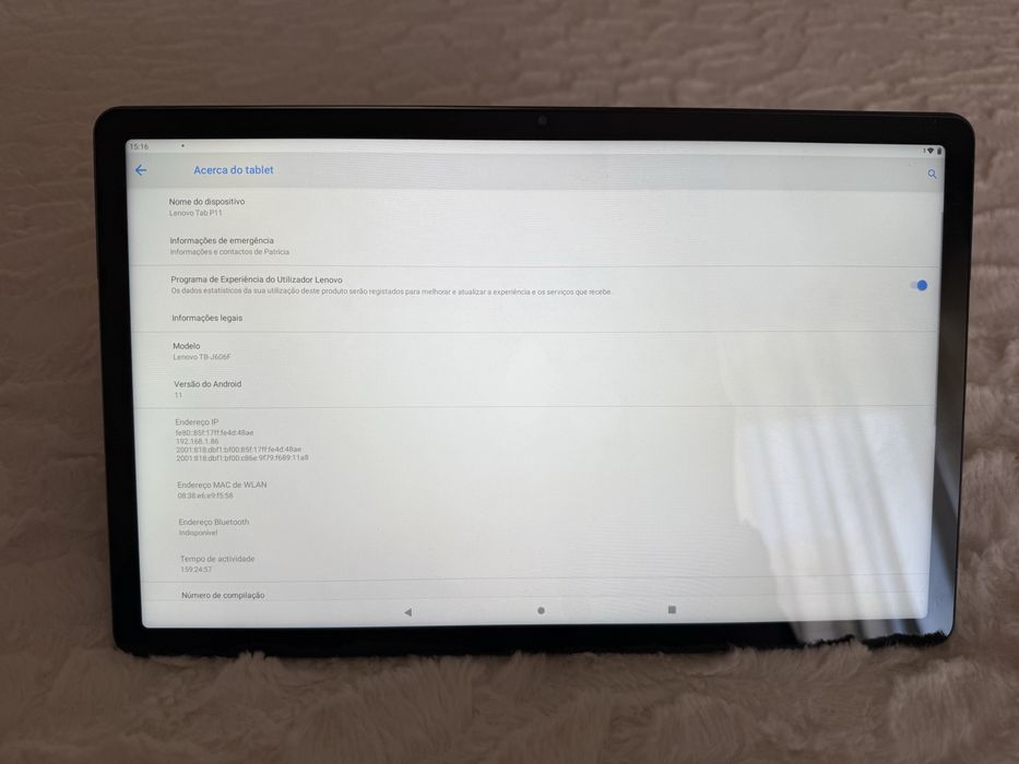 Tablet lenovo tab P11 c/teclado e caneta
