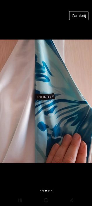 Sukienka w niebieskie kwiaty L