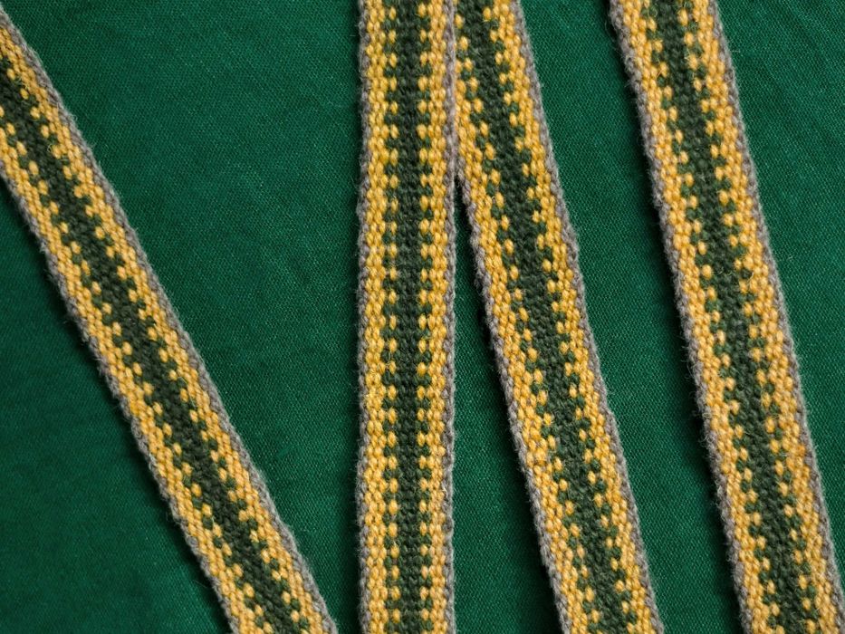 Wełniana krajka słowiańska / wikińska dla rekonstruktorów