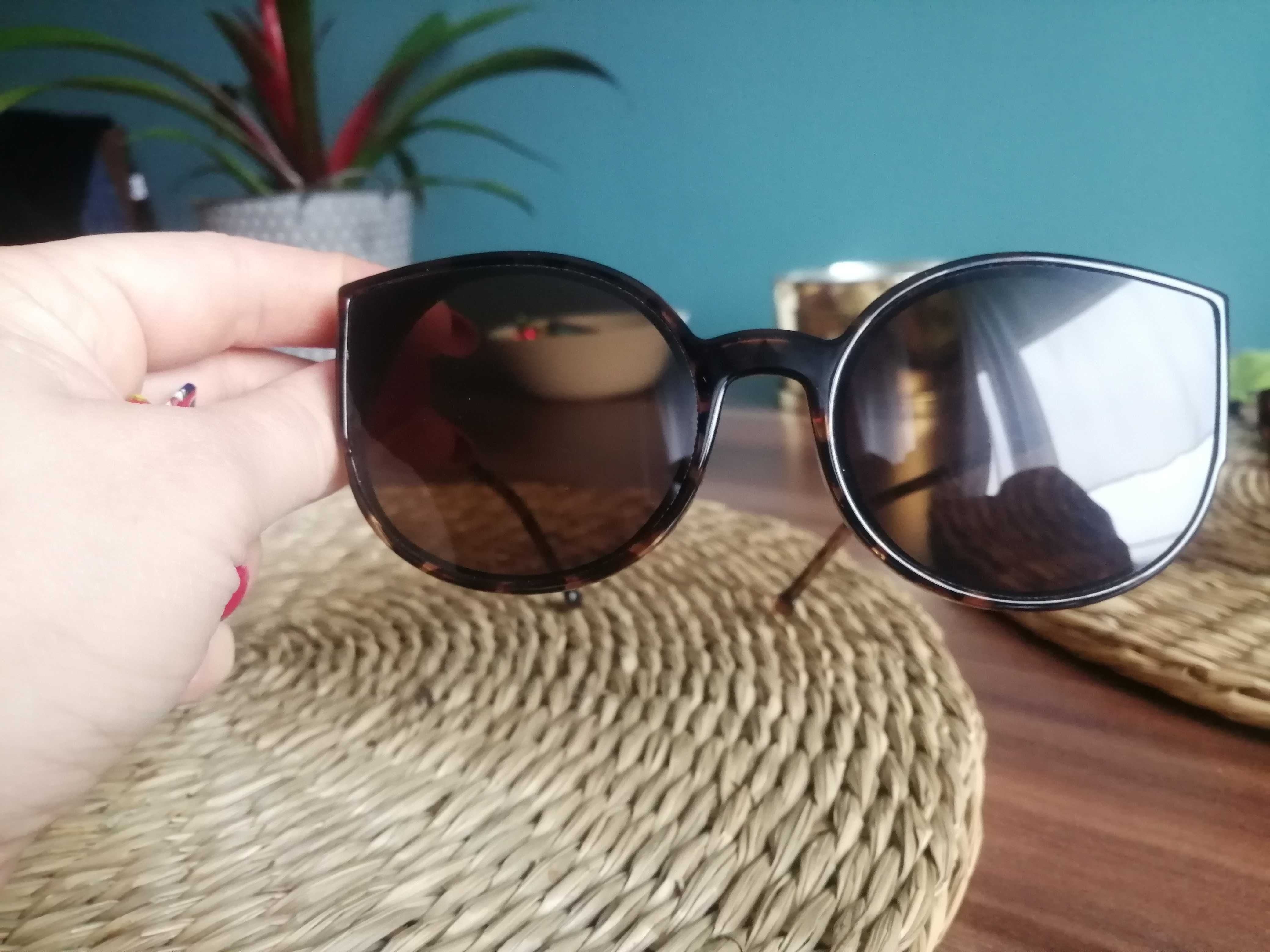 Nowe okulary przeciwsłoneczne panterka