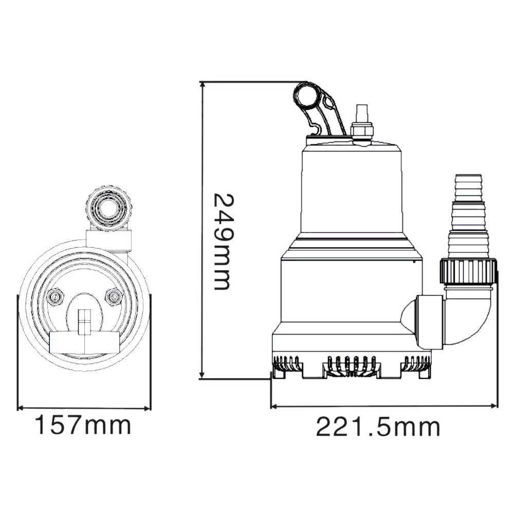 Насос для пруда аквариума SunSun CLB-15000P 15000 л/ч, 8 м, 310 Вт