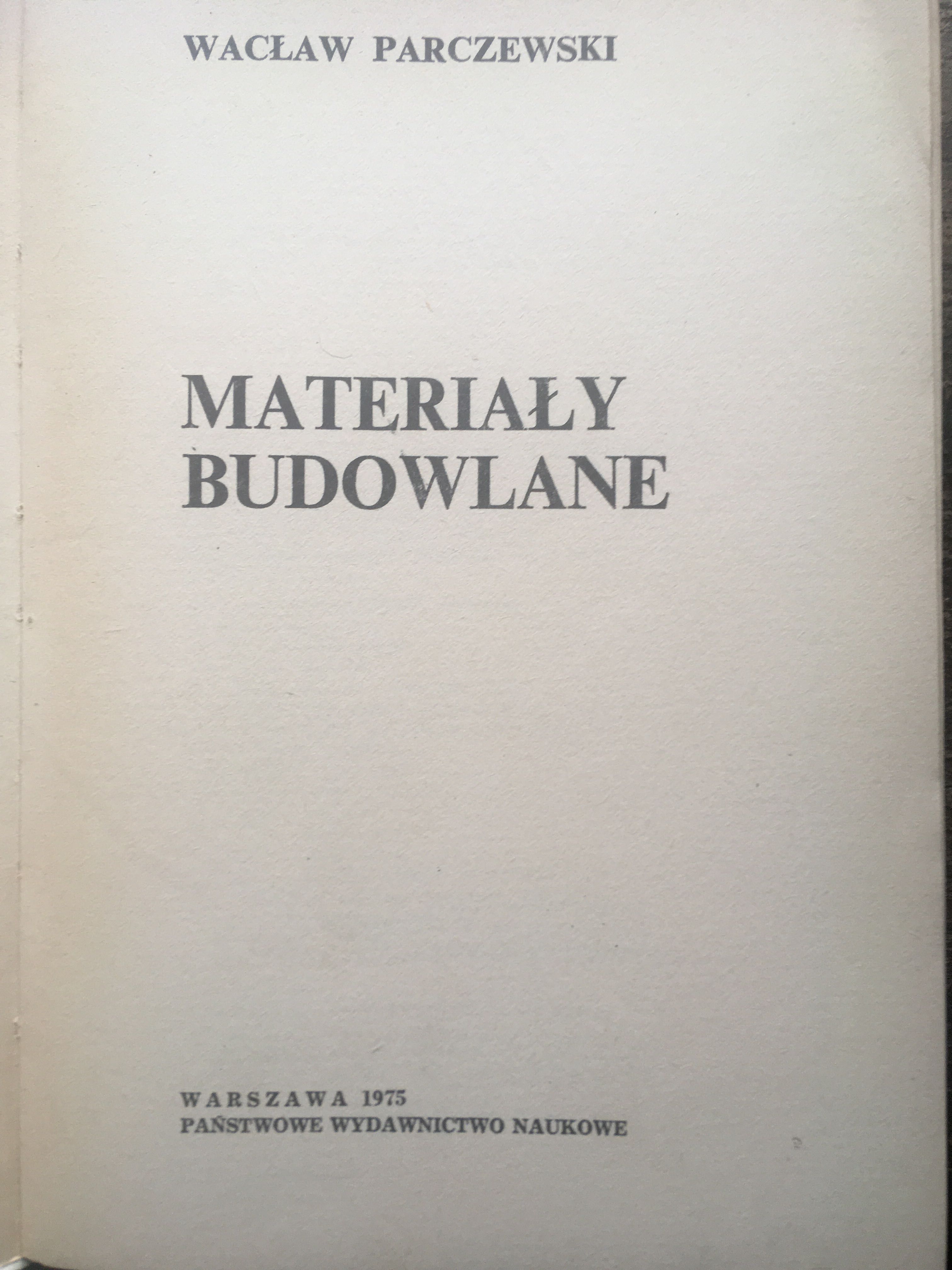 Książka materiały budowlane