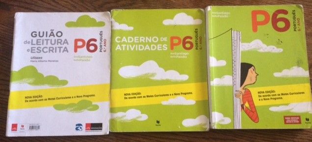 Livros e cadernos de actividades do 6º ano