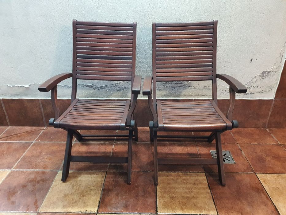 Krzesło drewniane ogrodowe składane Jutlandia jysk 2szt