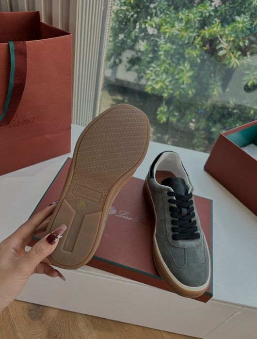 Loro Piana Loafers – Skórzane mokasyny z kaszmirem