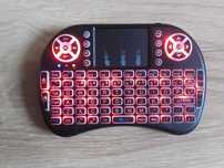 I8 klawiatura Backlit bezprzewodowa Mini klawiatura RF USB lub BT, pły