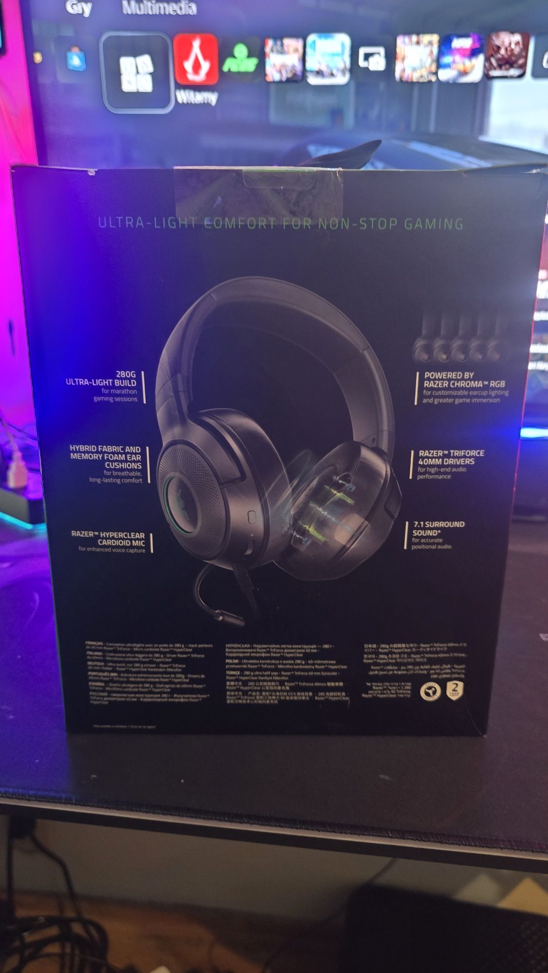 Słuchawki nauszne rayzer kraken  v3 x