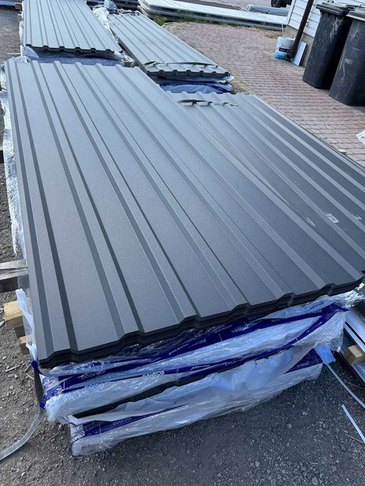 T18, blacha trapezowa na dach, 7016 mat, antracyt mat