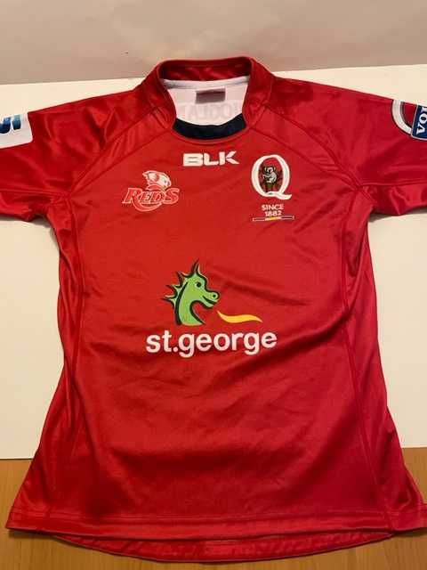 Koszulka rugby australijskiego klubu Queensland Reds BLK rozmiar S