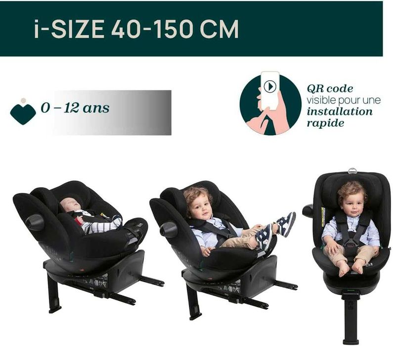 Chicco EverOne i-Size Grey Black - fotelik samochodowy 40-150 cm
