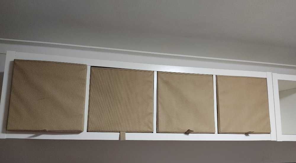 Estante Kallax com caixas de arrumação Kosingen