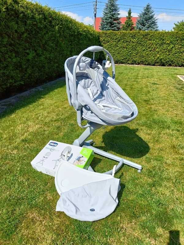 Chicco Baby Hug 4w1 - łóżeczko, leżaczek, fotelik i krzesełko w jednym