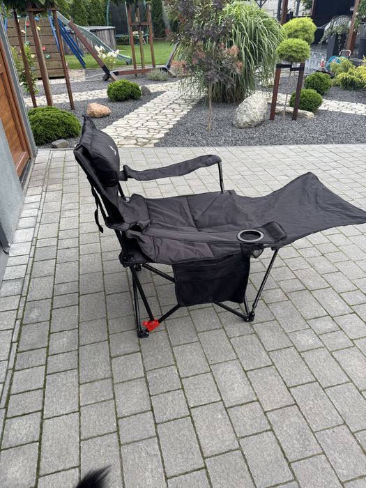 Leżak kempingowy 2 w 1 do 160 kg | łóżko polowe składane