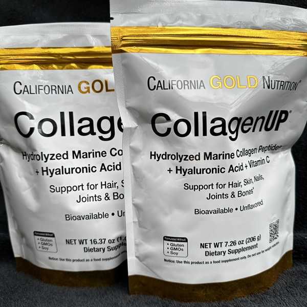 204 г/464 г/1 кг Collagen UP Морской коллаген 1 и 3 тип с витамином С
