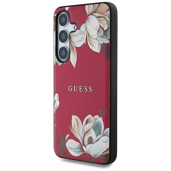 Etui Guess Grained Printed Flower Pattern MagSafe do Samsung Galaxy S2