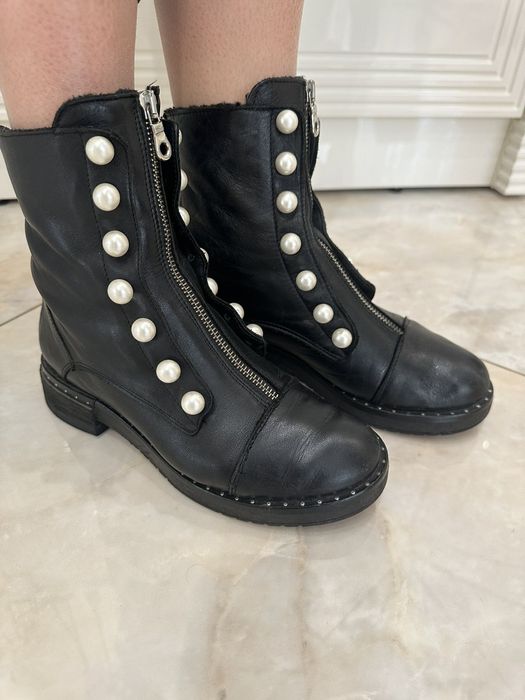 Зимові турецькі жіночі ботінки на меху 36 розмір