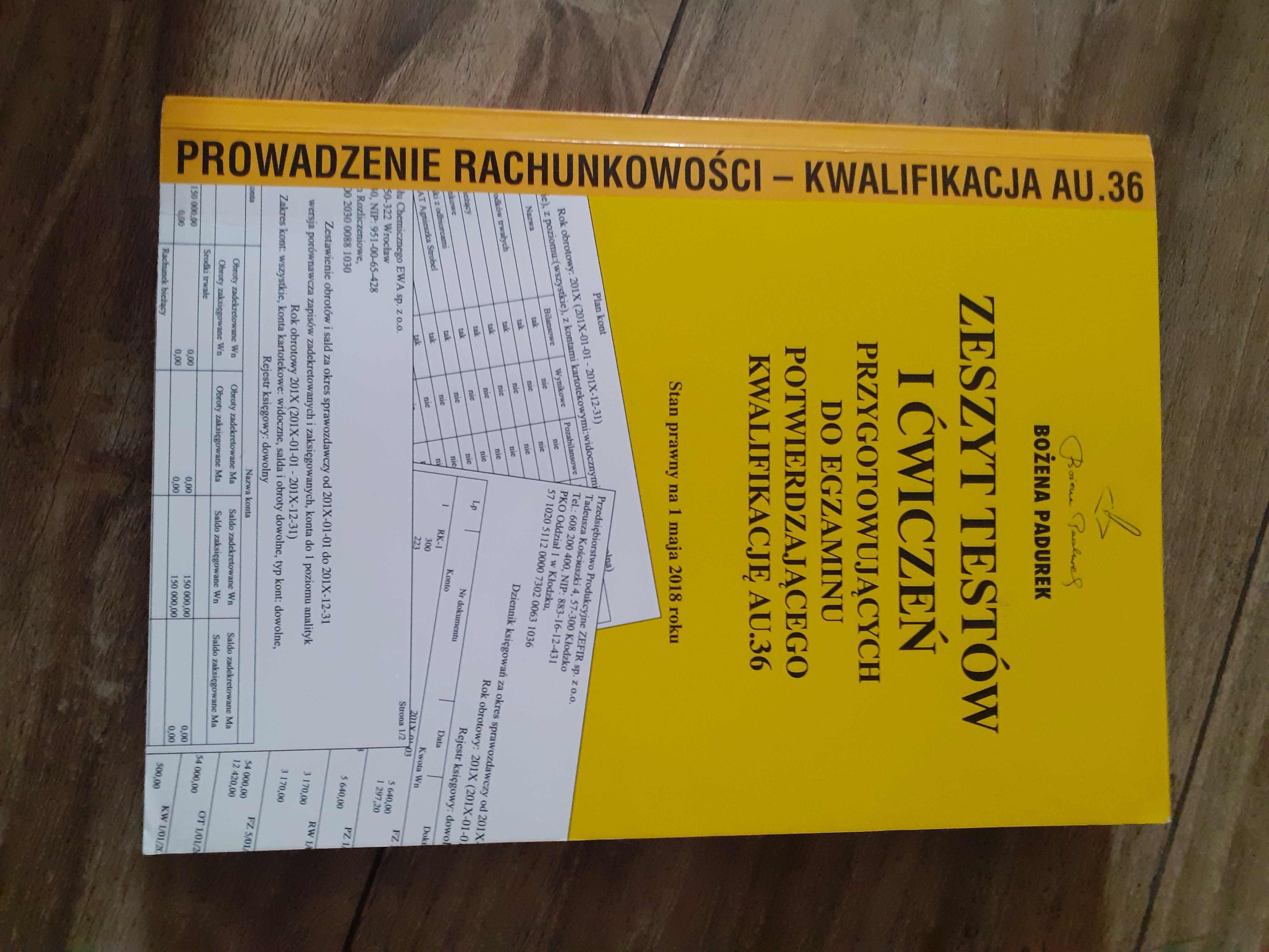 Zeszyt testów i ćwiczeń au.36