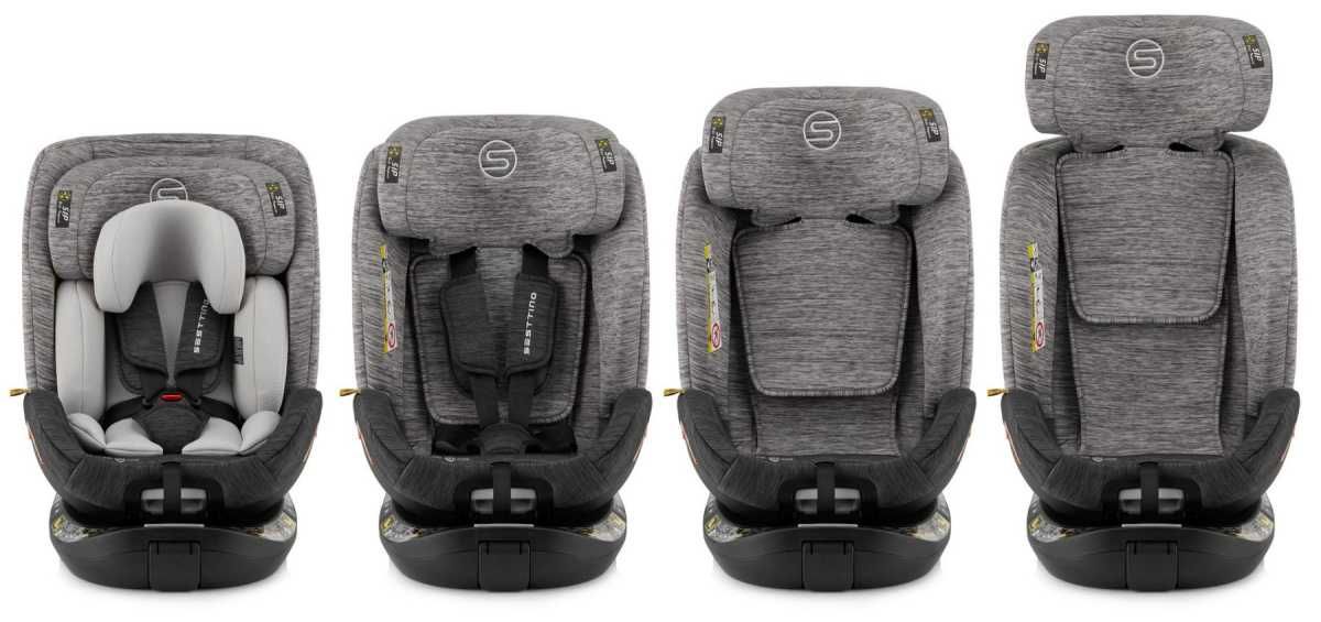 Fotelik Sesttino Shiver I-Size 0-36 kg ISOFIX BAZA+NOGA STABILIZUJĄCA