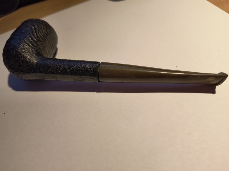 Stara fajka  z wrzościa  firmy Lincoln  Londyn   Real Sano  blast