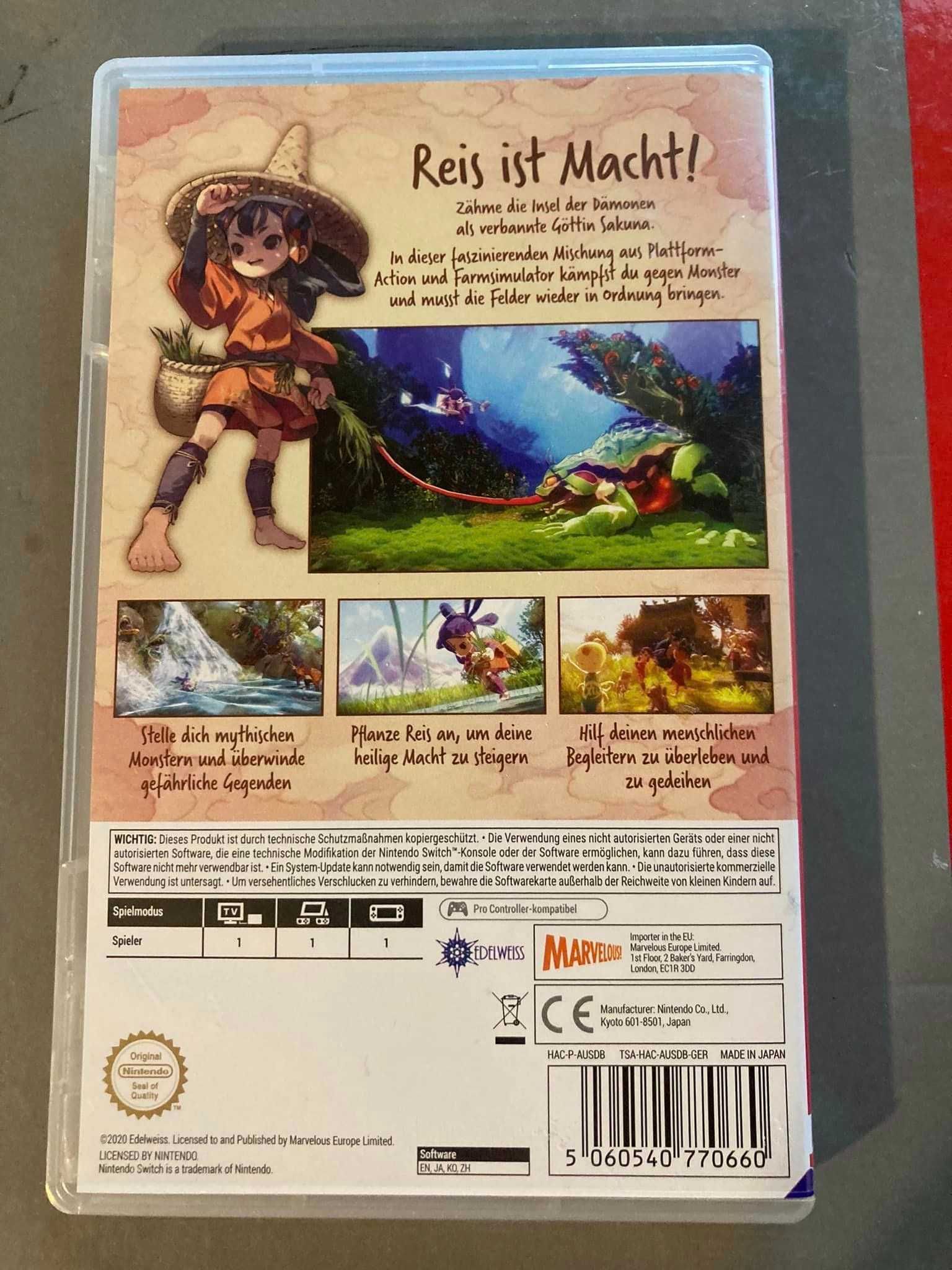 Sakuna of Rice and Ruin Nintendo Switch