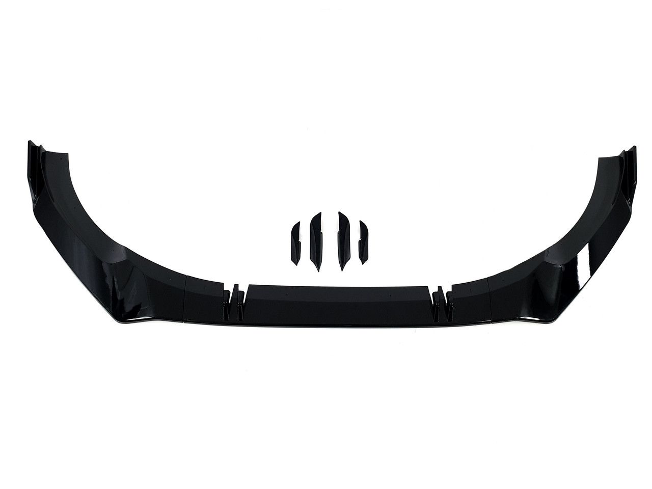 Губа (переднього бампера) Full Black на Audi A5 B9 2020-2023