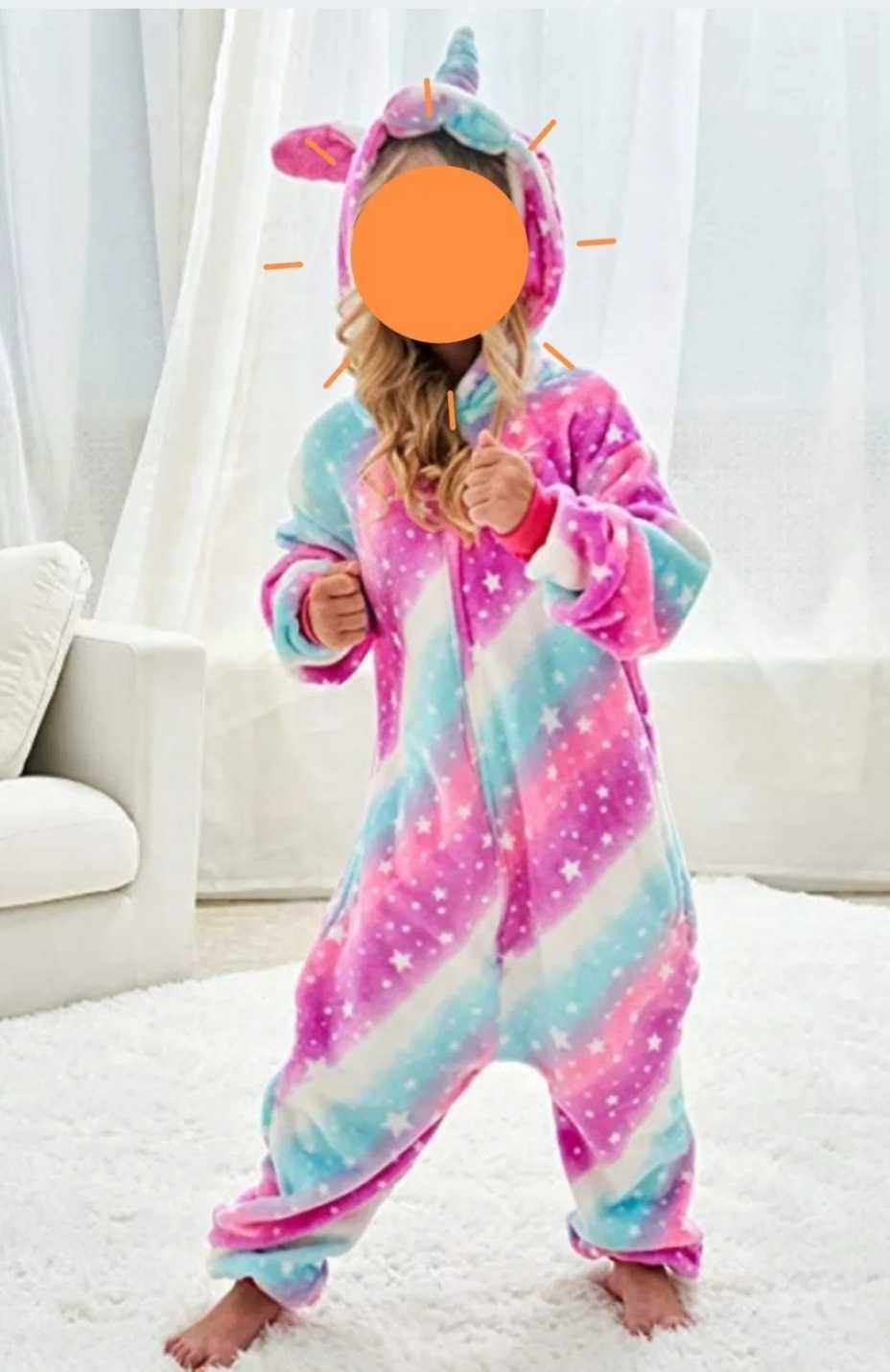 Pizama unicorn kombinezon przebranie