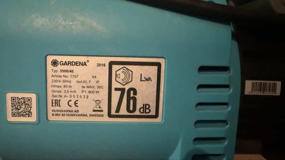 Pompa do wody Gardena 3500/4E