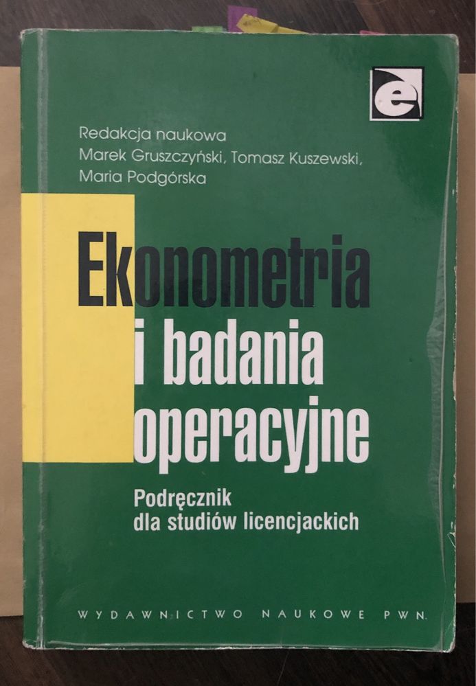 Ekonometria i badania operacyjne